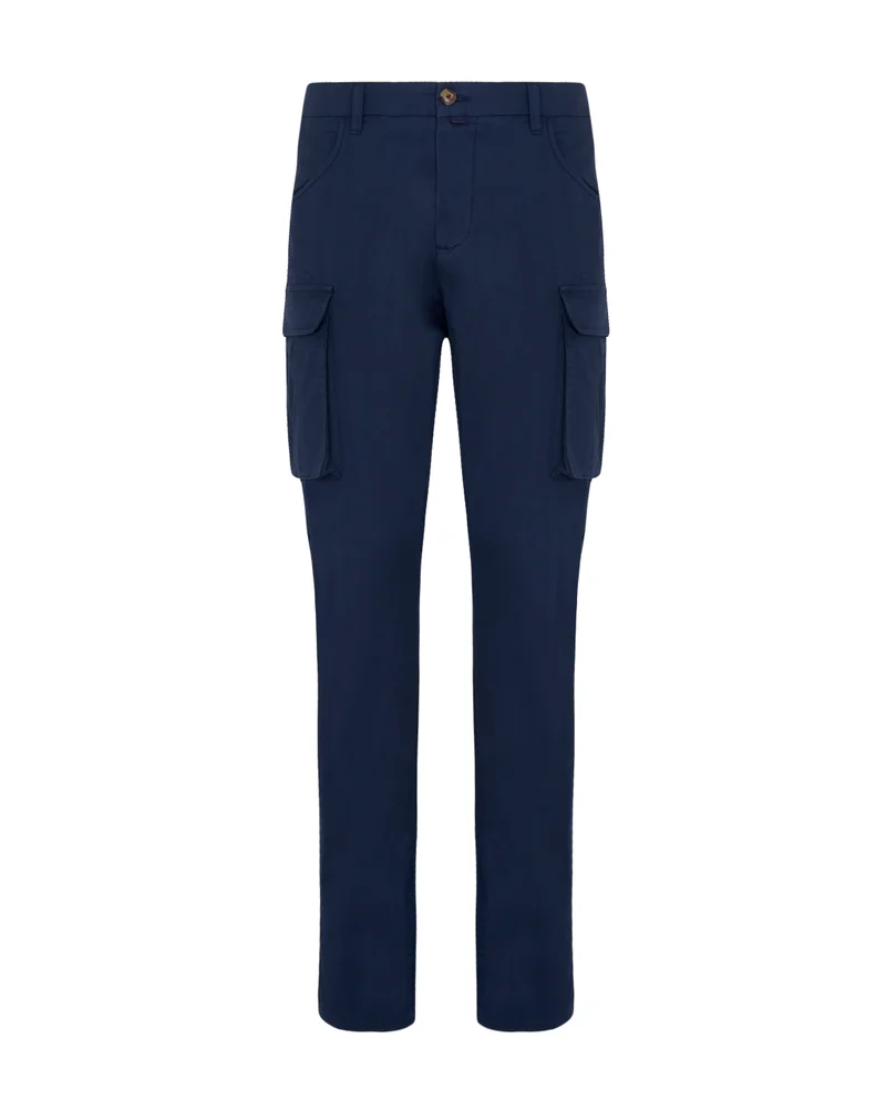 Camicissima CARGO TROUSERS COTTON POPELINE CARGO TROUSERS