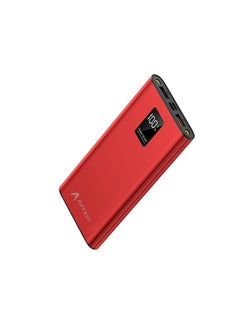 ALFY & CO 10000 mAh Power Bank Portable Charger USB Type C Battery Pack 22.5W Fast Charging Compatible with iPhone 16 15 14 13 Pro Max Samsung Galaxy Z Fold 6 S24 S23 S22 S21 Ultra Apple Watch Airpods iPad Red  - Image 2