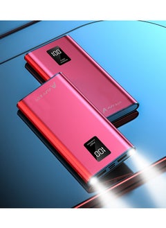 ALFY & CO 10000 mAh Power Bank Portable Charger USB Type C Battery Pack 22.5W Fast Charging Compatible with iPhone 16 15 14 13 Pro Max Samsung Galaxy Z Fold 6 S24 S23 S22 S21 Ultra Apple Watch Airpods iPad Red  - Image 5