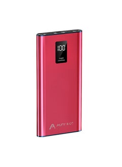 ALFY & CO 10000 mAh Power Bank Portable Charger USB Type C Battery Pack 22.5W Fast Charging Compatible with iPhone 16 15 14 13 Pro Max Samsung Galaxy Z Fold 6 S24 S23 S22 S21 Ultra Apple Watch Airpods iPad Red  - Image 1