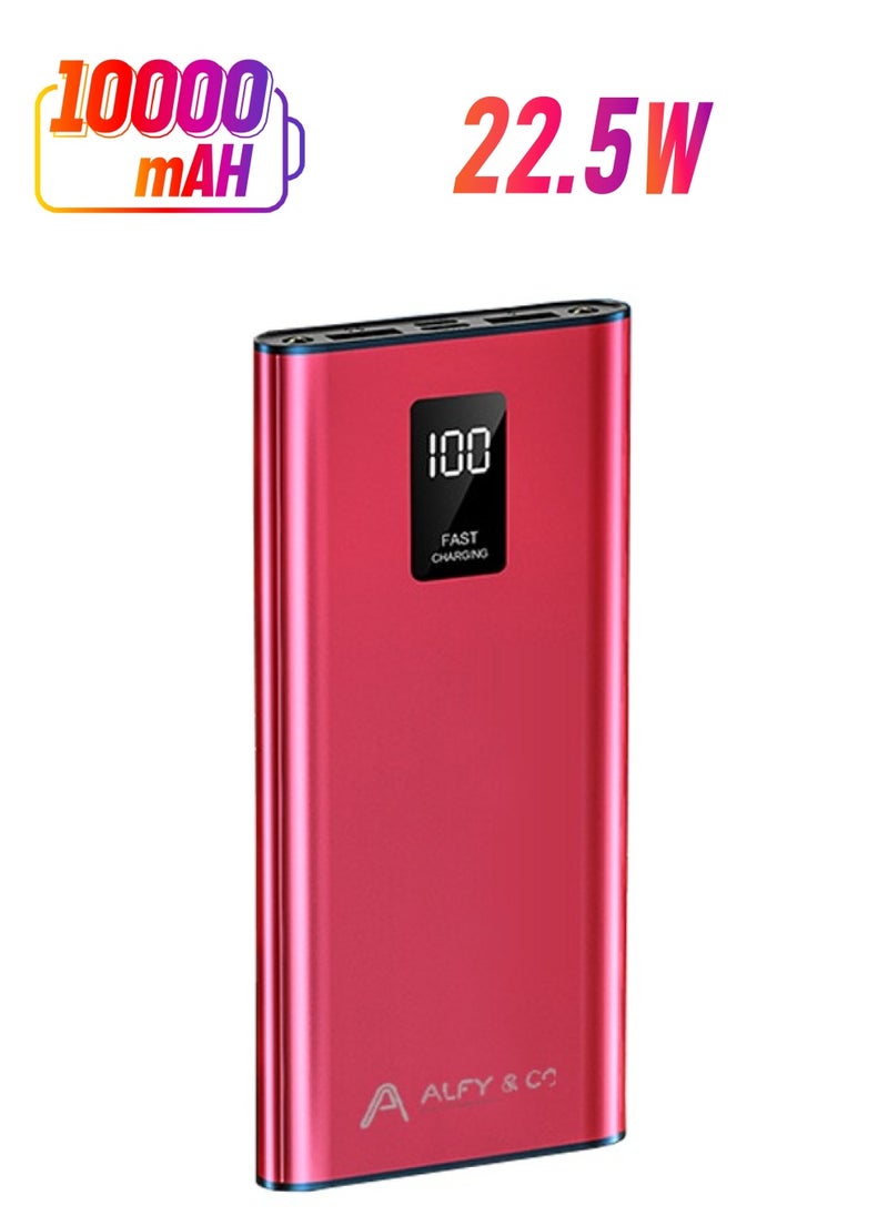 10000 mAh Power Bank Portable Charger USB Type C Battery Pack 22.5W Fast Charging Compatible with iPhone 16 15 14 13 Pro Max Samsung Galaxy Z Fold 6 S24 S23 S22 S21 Ultra Apple Watch Airpods iPad Red - pzsku/Z7A228875B482109E0DF9Z/45/_/1740034307/9f0ae96a-f5eb-4ddd-af61-48fcf87cf0ab