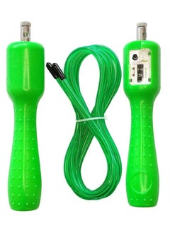 QSHOP Skipping Rope with Ball Bearings Fast Speed Anti-Slip Racing Bearing Skipping Rope Self-Locking Steel Jump Rope Ideal for Aerobic Exercise Such as Speed Training, Extreme Jumping, Training  - Image 1