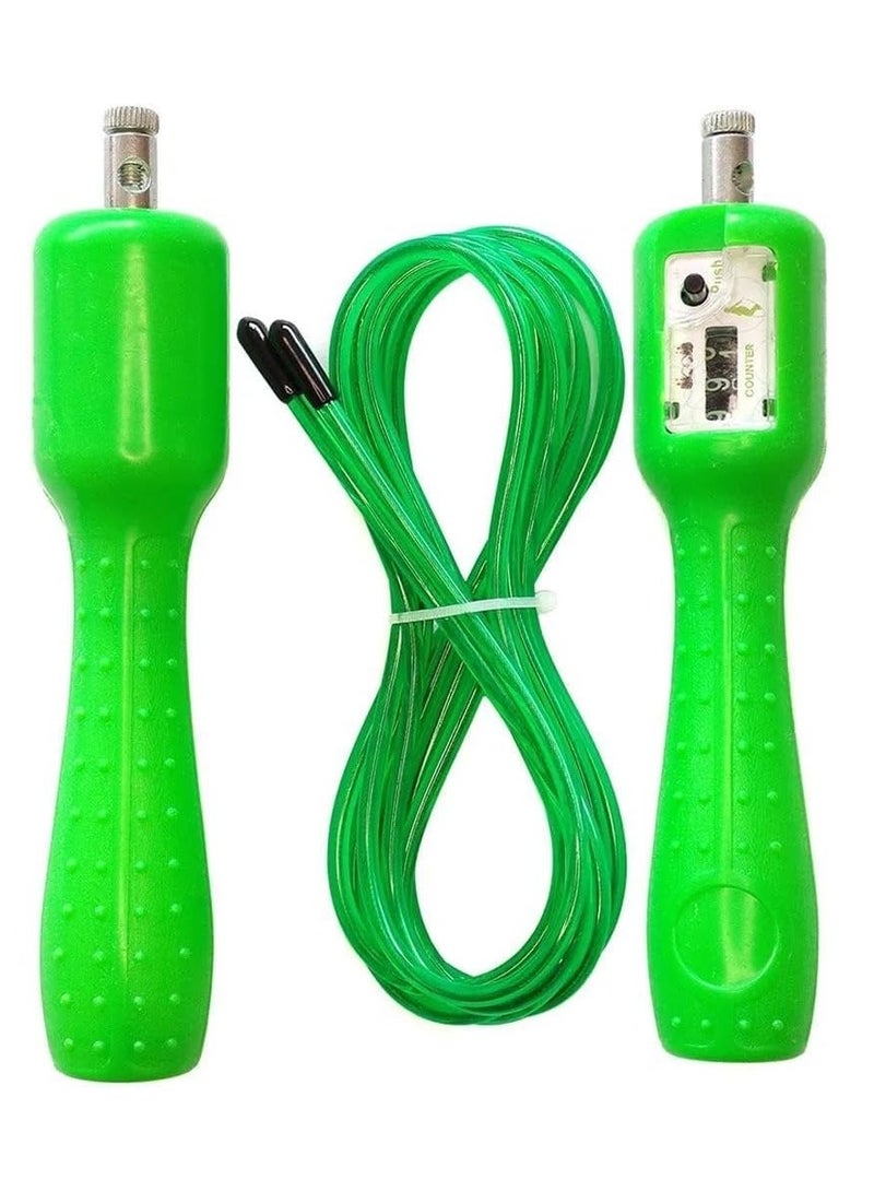 كيوشوب حبل قفز مع محامل كروية سريع السرعة مضاد للانزلاق بمحامل للسباق، حبل قفز ذاتي القفل من الستيل مثالي للتمارين الهوائية مثل التدريب السريع والقفز الشديد وتدريب - Image 1