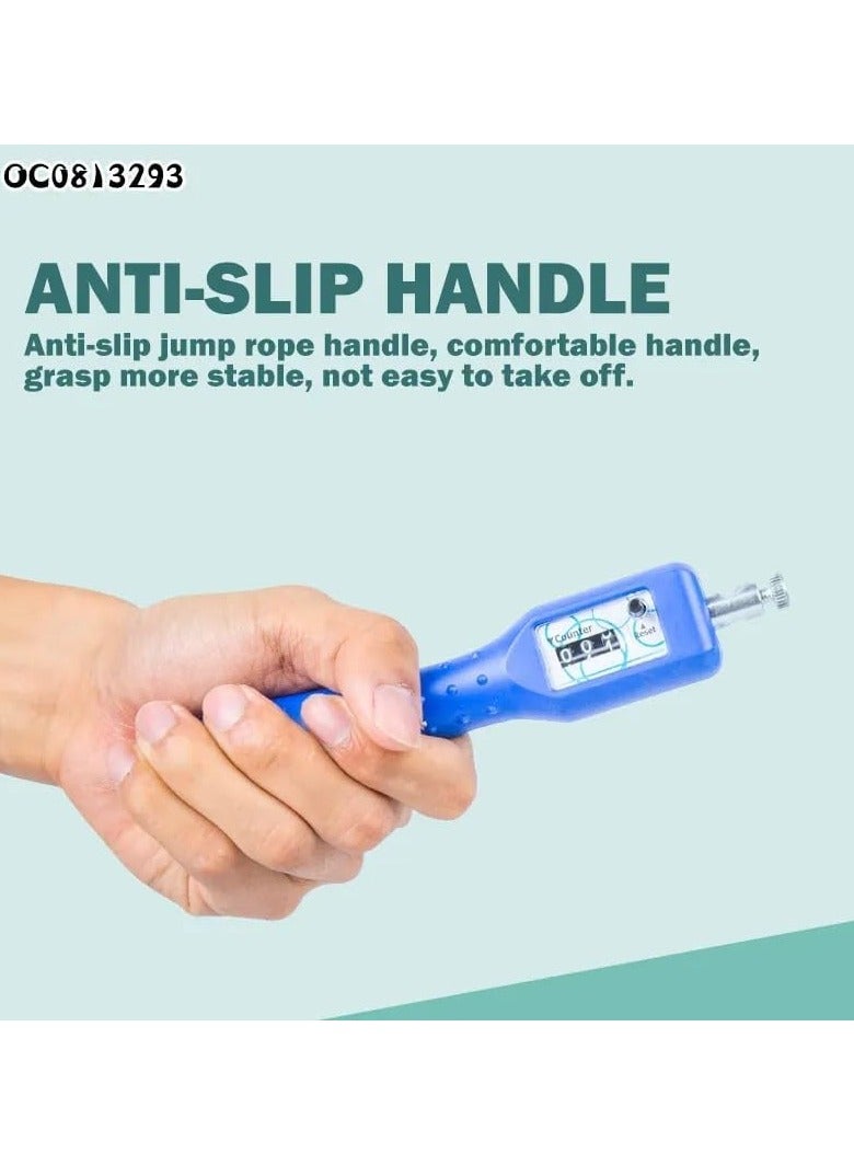 كيوشوب حبل قفز مع محامل كروية سريع السرعة مضاد للانزلاق بمحامل للسباق، حبل قفز ذاتي القفل من الستيل مثالي للتمارين الهوائية مثل التدريب السريع والقفز الشديد وتدريب - Image 4
