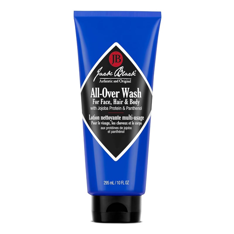 Jack Black Jack Black All Over Wash for Face, Hair & Body - Mens Body Wash 3 in 1, Mens 3 in 1 Body Wash and Shampoo, Mens Face Wash, Mens Shampoo, Body Wash and Face Cleanser for Men, Gifts for Men