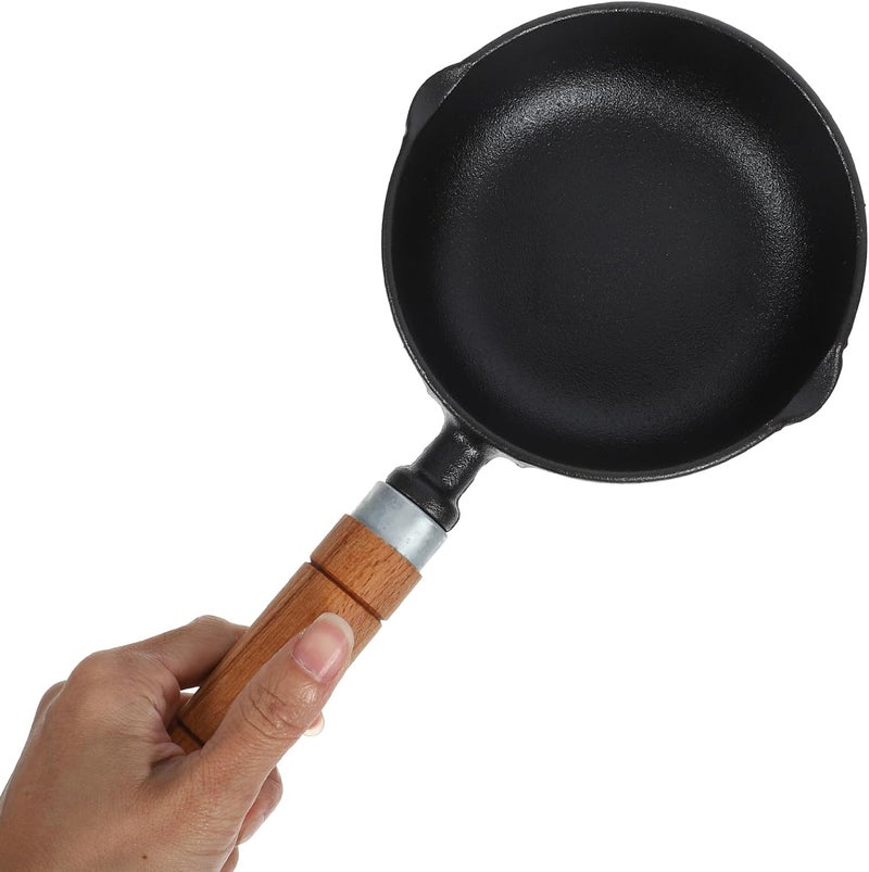 Ciieeo Cast Iron Mini Saucepan 400ml Non-stick Small Metal Sauce Pot with Pour Spout Butter Melting Pot for Stove Top Cooking - Image 4