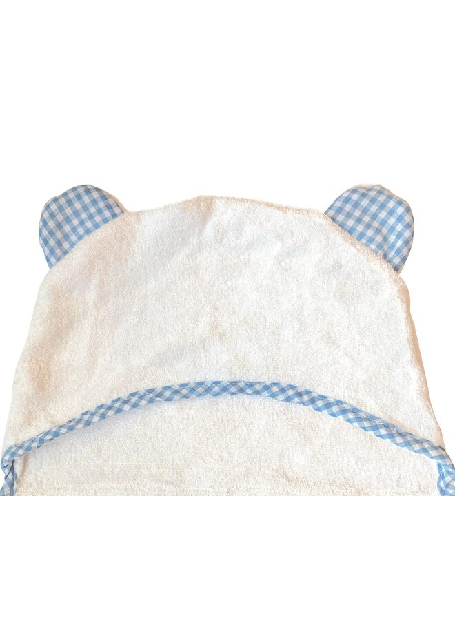 Towels for Girls - Hooded Girl Towel & Washcloth Set - Organic Viscose Made from Bamboo Towels with Hood - Girl Bath Towels (Color : Blue) - Image 3