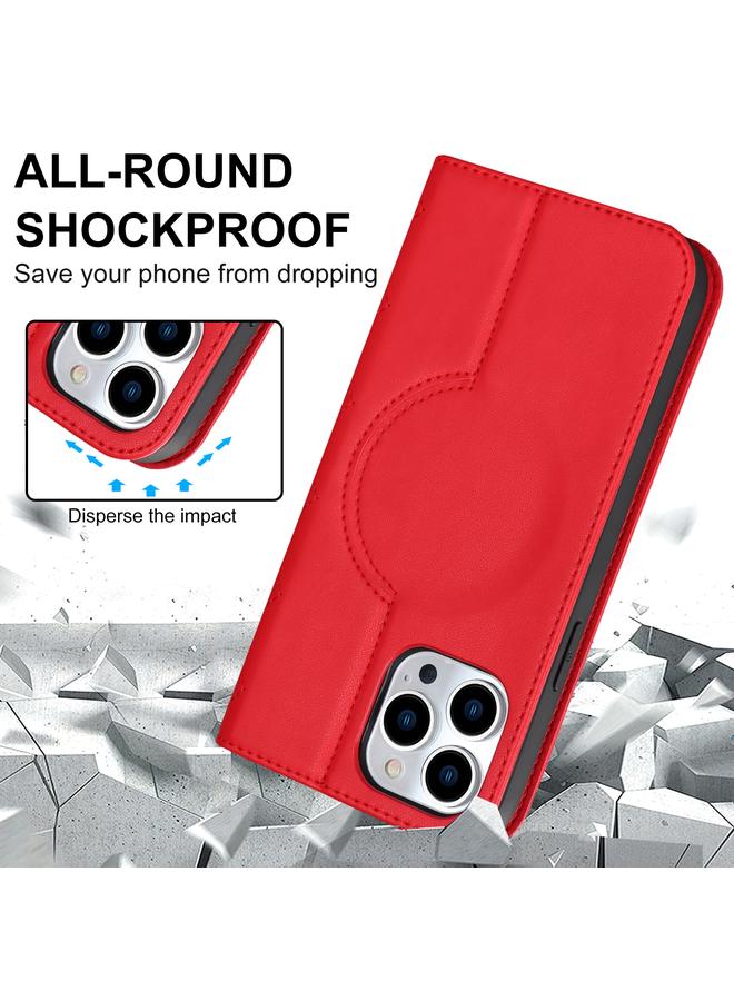 Zaboon Case For iPhone 12 / 12 Pro Rhombic MagSafe RFID Anti-Theft Wallet Leather Phone Case - Image 3