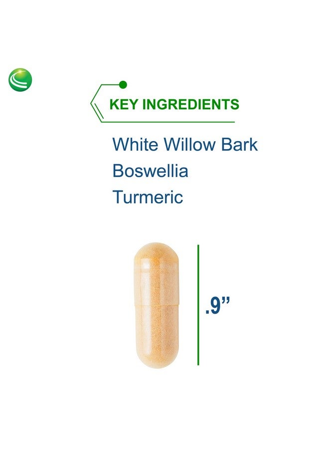 Nutra Biogenesis White Willow Forte - White Willow Bark Capsules for Digestive Support with Boswellia, Turmeric, Ginger & Bromelain, Herbal Blend - 30 Vegan Capsules - Image 3