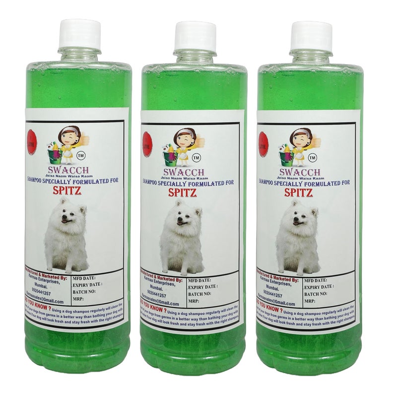 swacch Pet Shampoo | Puppy Safe Shampoo | PH Balanced | Ditch to Itch for Spitz Dog Shampoo 3 Litre (Neem Alovera) + Goofy Ball Chew Toy Combo Pack - Image 2