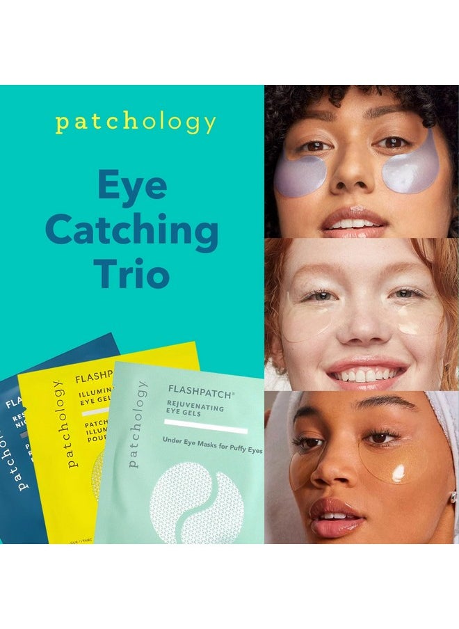 Patchology Patchology All Eyes On You Under Eye Mask - Retinol, Collagen & Green Tea Infused - Eye Gels for Dark Circles, Puffiness, & Wrinkles, Eye Patches for Night, Beauty Travel, Reduce Puffy Eyes (6 Pairs)  - Image 2