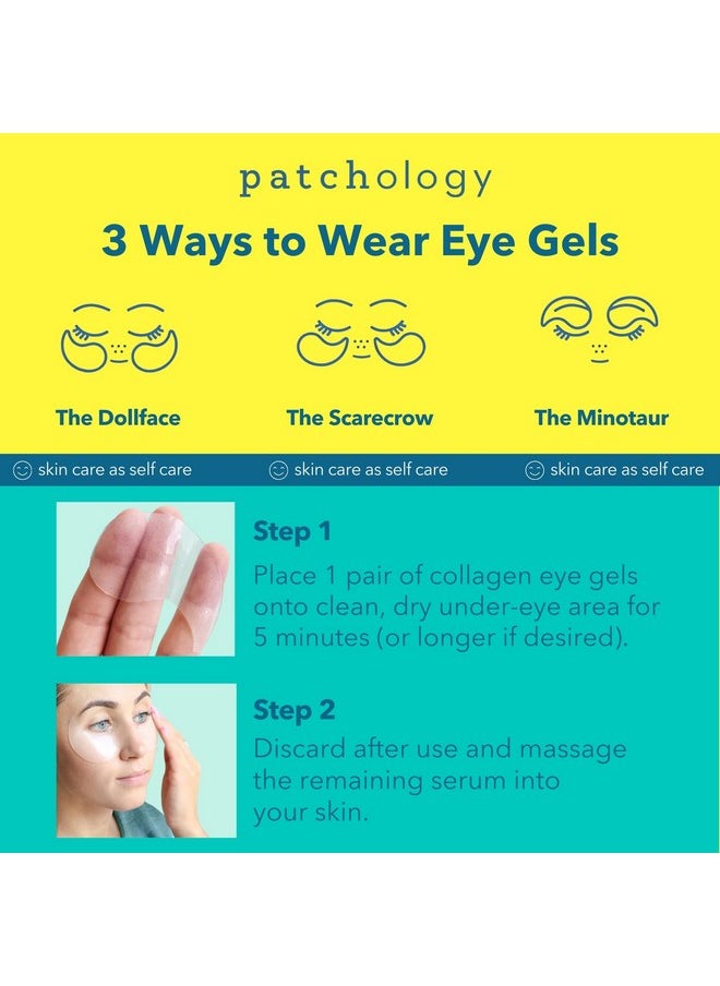 Patchology Patchology All Eyes On You Under Eye Mask - Retinol, Collagen & Green Tea Infused - Eye Gels for Dark Circles, Puffiness, & Wrinkles, Eye Patches for Night, Beauty Travel, Reduce Puffy Eyes (6 Pairs)  - Image 5