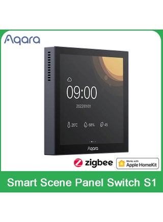 Smart Scene Panel Switch S1 Zigbee 3.0 3.95 inch Touch Screen AI Gesture Recognition Voice Control Work HomeKit App for Smart Home - pzsku/Z7A22EC1EB6BE701937D9Z/45/_/1669167186/19d0e31d-26aa-4d28-9598-32c255b92e81