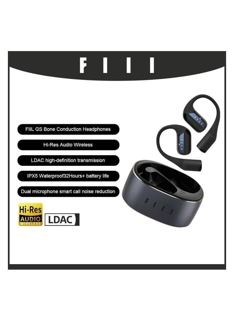 FIIL - FIIL GS Open Earbuds Bluetooth 5.3 Bone Conduction Headphones - Image 1