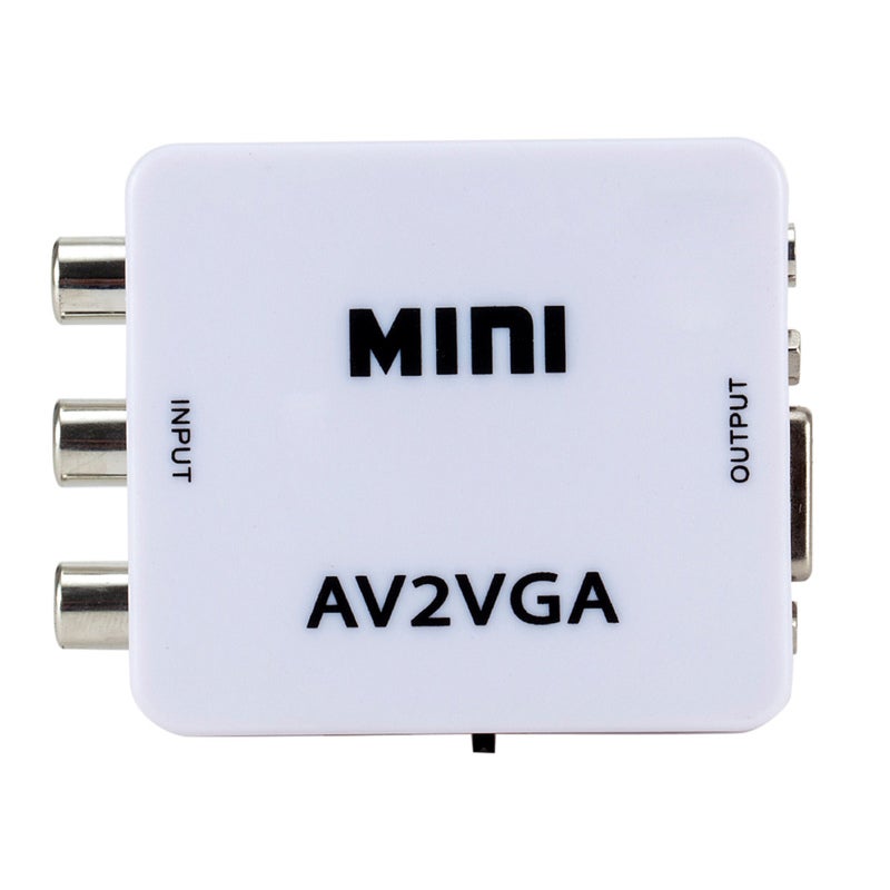 Mini Hd Av2Vga Video Converter: 60Hz-75Hz Refresh Rate, Auto Resolution Recognition - Denoising Clear Image Video Convertor Box for Home Theater, Business Presentation, Video Conference - Image 5