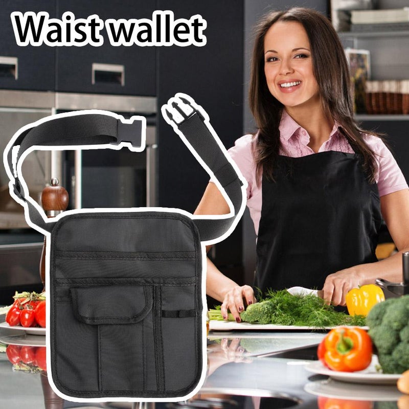 Adjustable restaurant ordering belt apron waist wallet bar waiter's waist wallet - Image 3