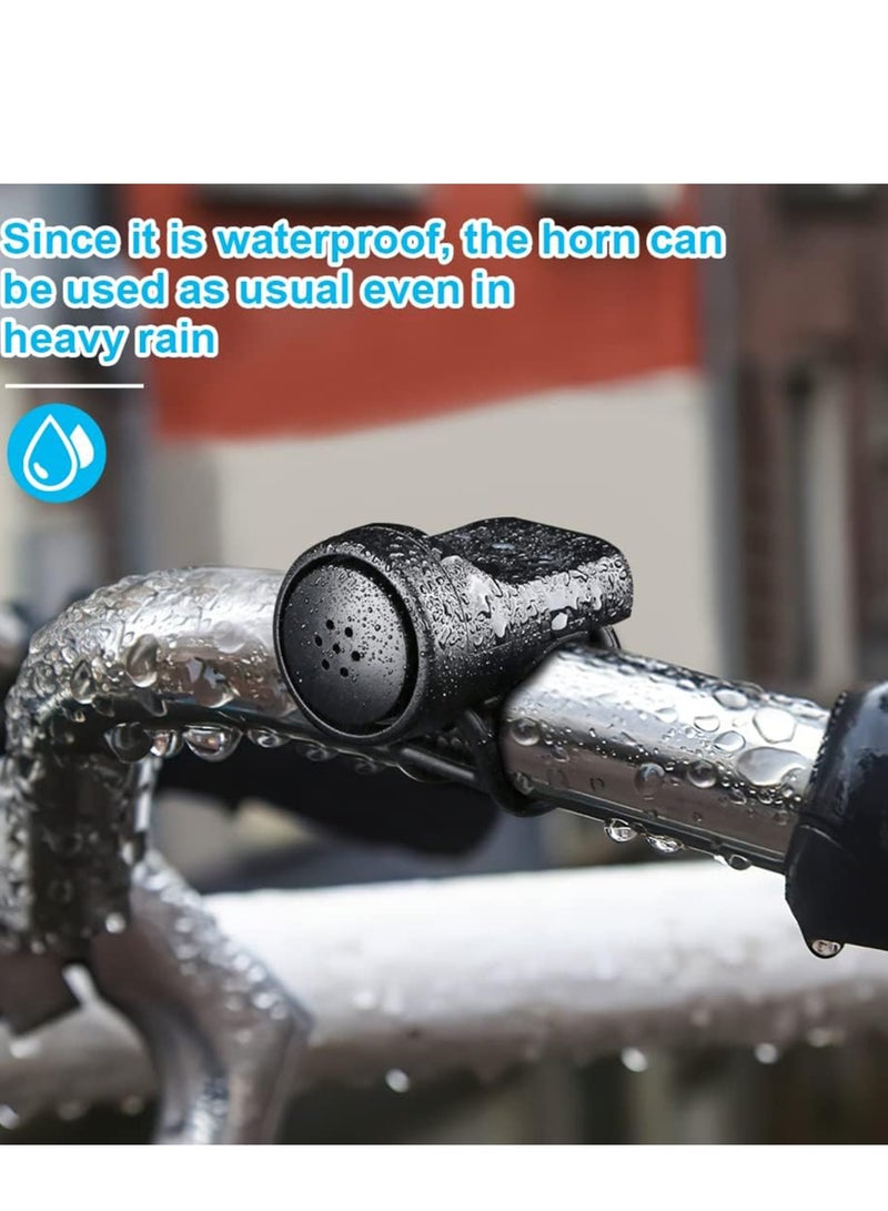 ميكسد بوق الدراجة الكهربائي، جرس دراجة كهربائي، جرس دراجة إلكتروني، بوق دراجة 140 ديسيبل للكبار، 4 أوضاع صوتية مضادة للماء للدراجة، أعلى بوق دراجة مع بطارية قابلة للشحن - Image 5