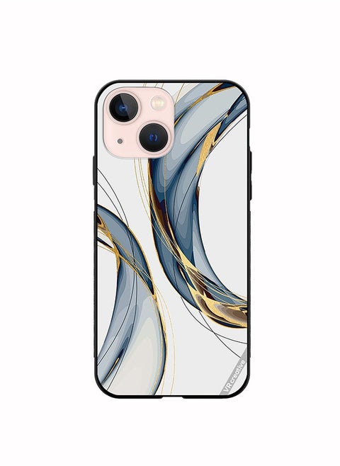 Protective Case Cover For Apple iPhone 13 Digital Art Layers Design Multicolour