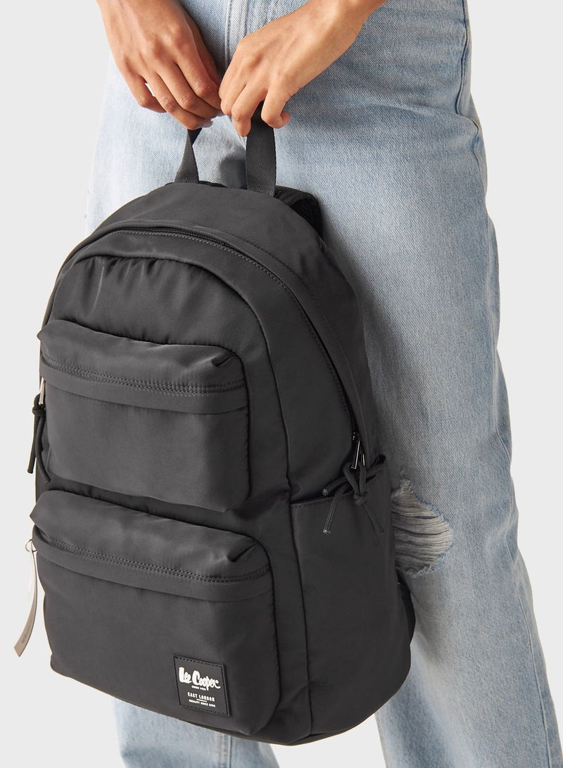 Top Handle Logo Backpack