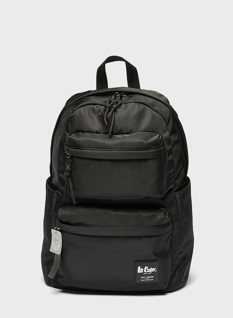 Top Handle Logo Backpack