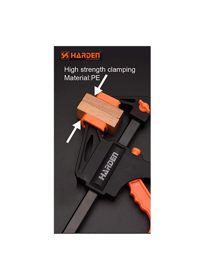 Harden 12" Quick Ratchet Bar Clamp, Heavy Duty Wood Working F Clamp, Nylon-Fiberglass mixture body - Strong Clamping - 600332 - Image 4