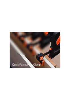 هاردن Harden 12" Quick Ratchet Bar Clamp, Heavy Duty Wood Working F Clamp, Nylon-Fiberglass mixture body - Strong Clamping - 600332  - Image 2
