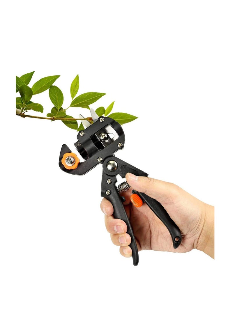 SYOSI - Grafting Tool Garden Grafting Tool Fruit Tree Pruning Shears Grafting Cutting Tool Set for Plant Branch Twig Vine, Grafting Kit with Grafting Tapes, Rubber Bands, 2 Replaceable Grafting Heads - Image 1