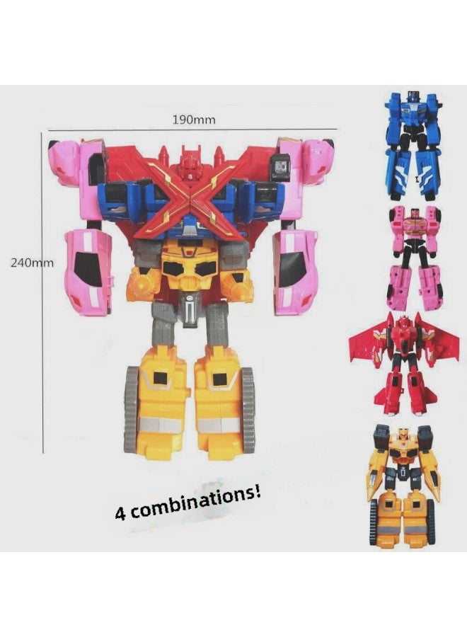 Mini Transfiguration Team X Mecha Robot Toy Car King Kong Secret Mimi Warrior Saimiere-Color:Creation 4-in-1 【mecha】 - Image 5
