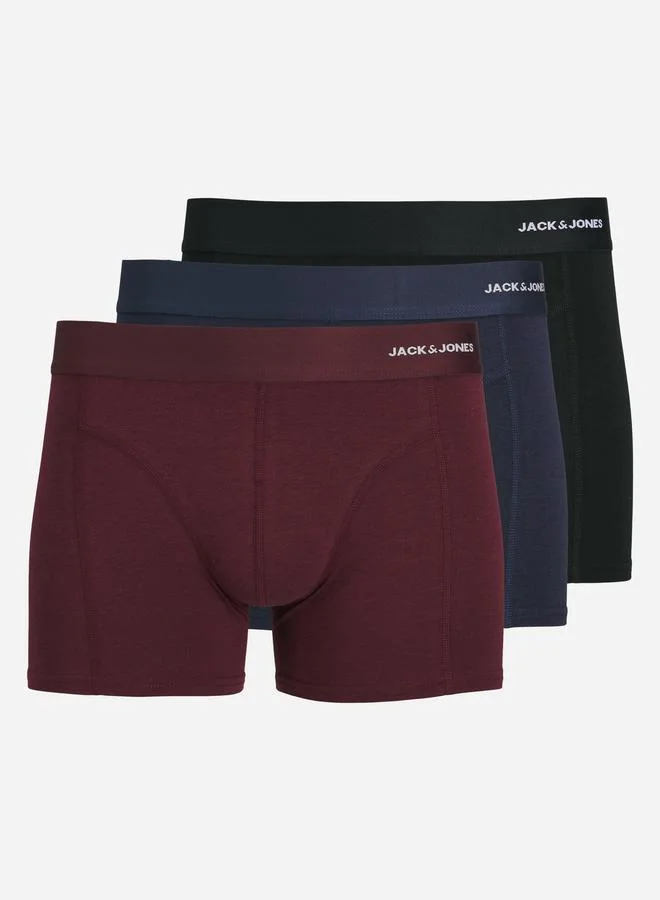 JACK & JONES Pack of 3 - Logo Band Trunks