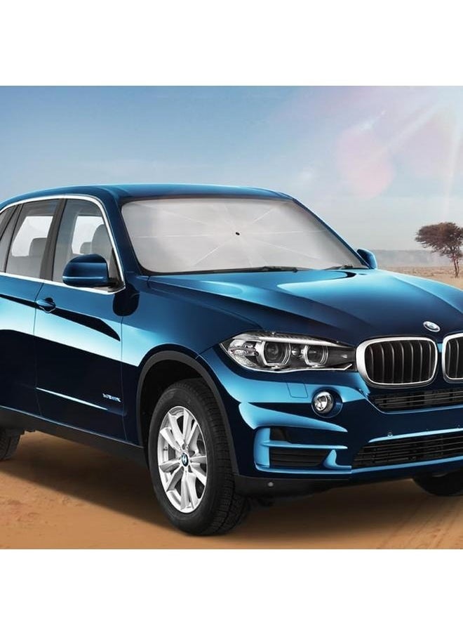 yongsheng Foldable Car Windshield Sun Shade-Car Sun Shade Windshield Cover Umbrella for Car Front Window Sun Protection Heat Insulation Foldable Front Windshield for Most Cars, SUV, Truck  - Image 4