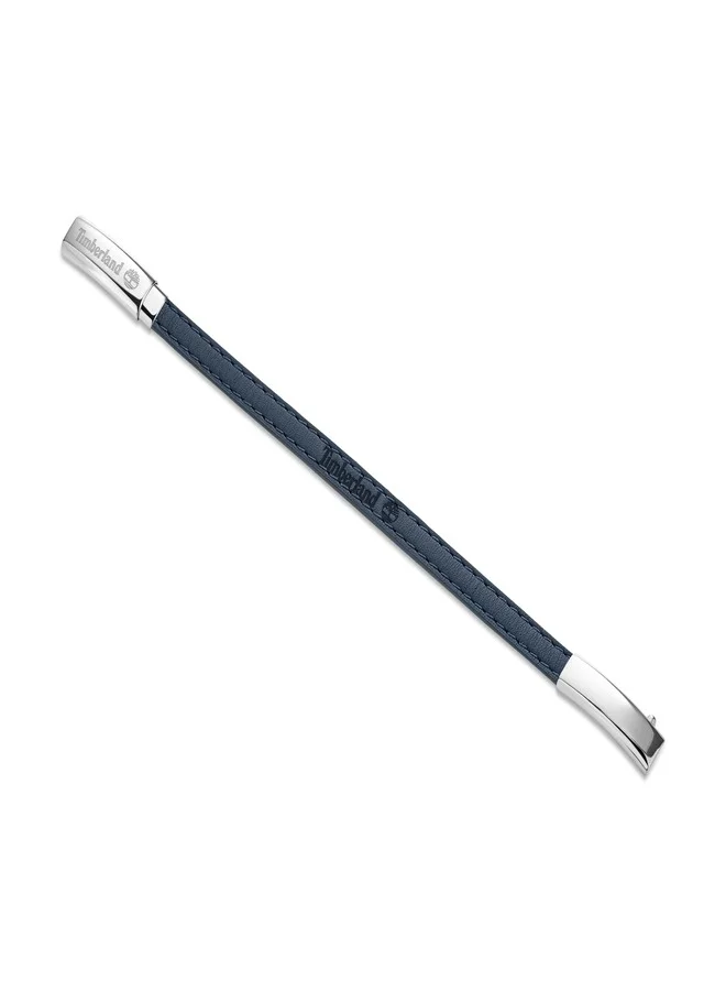 تمبرلاند Blue Leather Strap Bracelet for Men