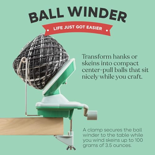 KnitPicks Knit Picks Yarn Ball Winder for Knitting and Crocheting Green - Image 3