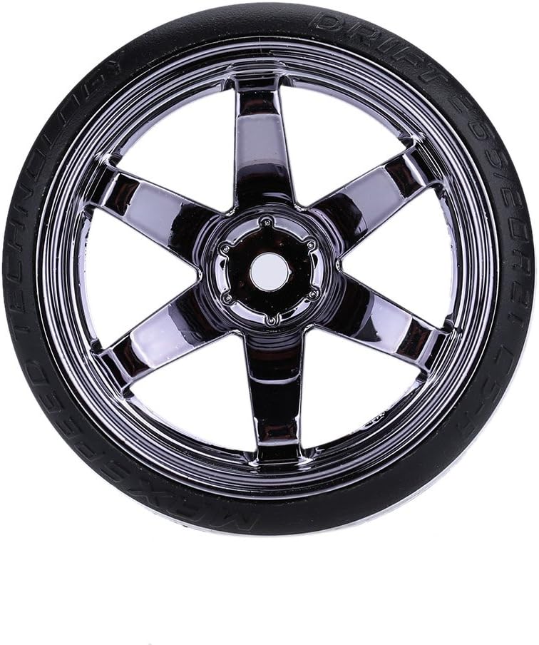 GoolRC 4PCS/Set 1/10 Drift Car Tires Hard Tyre Replacement for Traxxas HSP Tamiya HPI Kyosho On-Road Drifting Car (Titanium) - Image 2