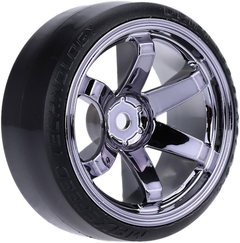 GoolRC 4PCS/Set 1/10 Drift Car Tires Hard Tyre Replacement for Traxxas HSP Tamiya HPI Kyosho On-Road Drifting Car (Titanium) - Image 5