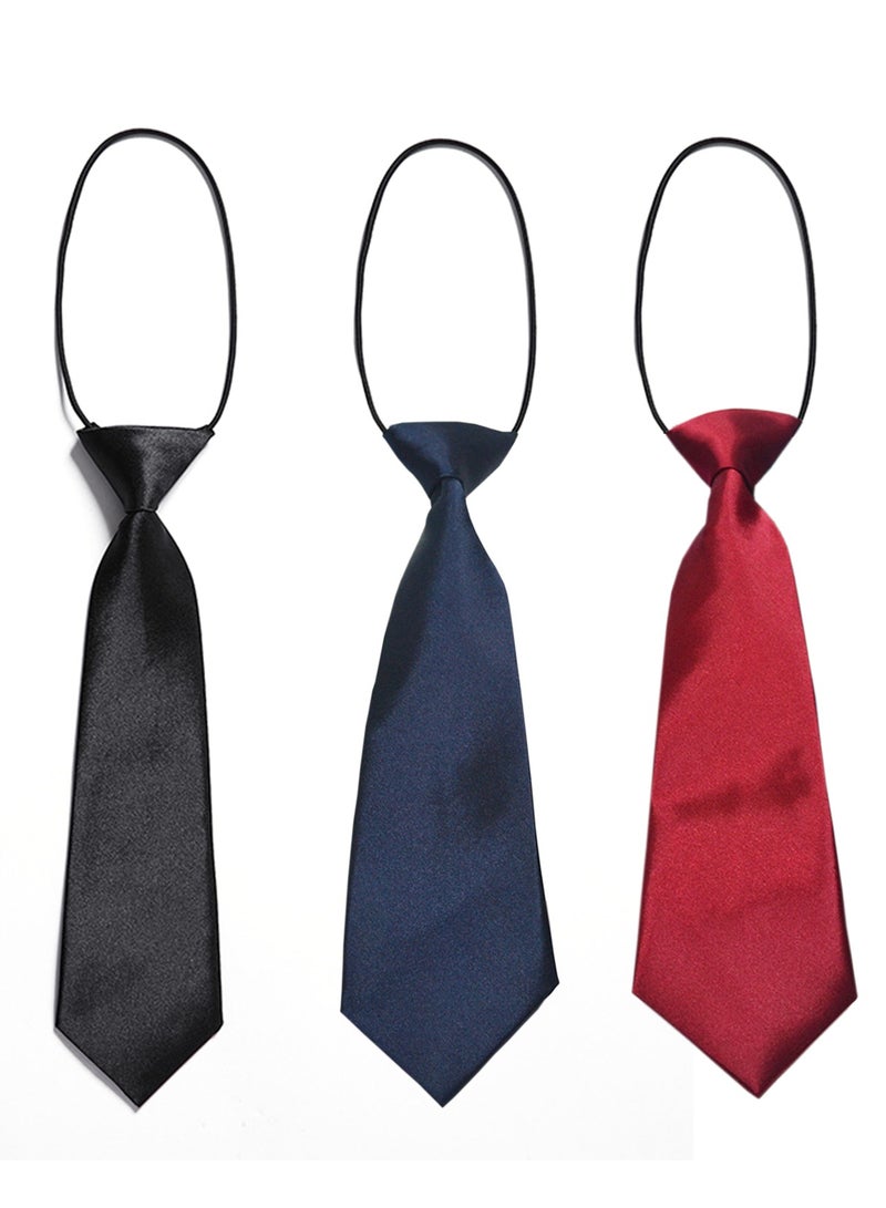 Boys Pre-Tied Neckties Business Neck Strap Tie To Girls To Attend Party Teen Match Shirt Neckwear Casual Collocation（A） - Image 1