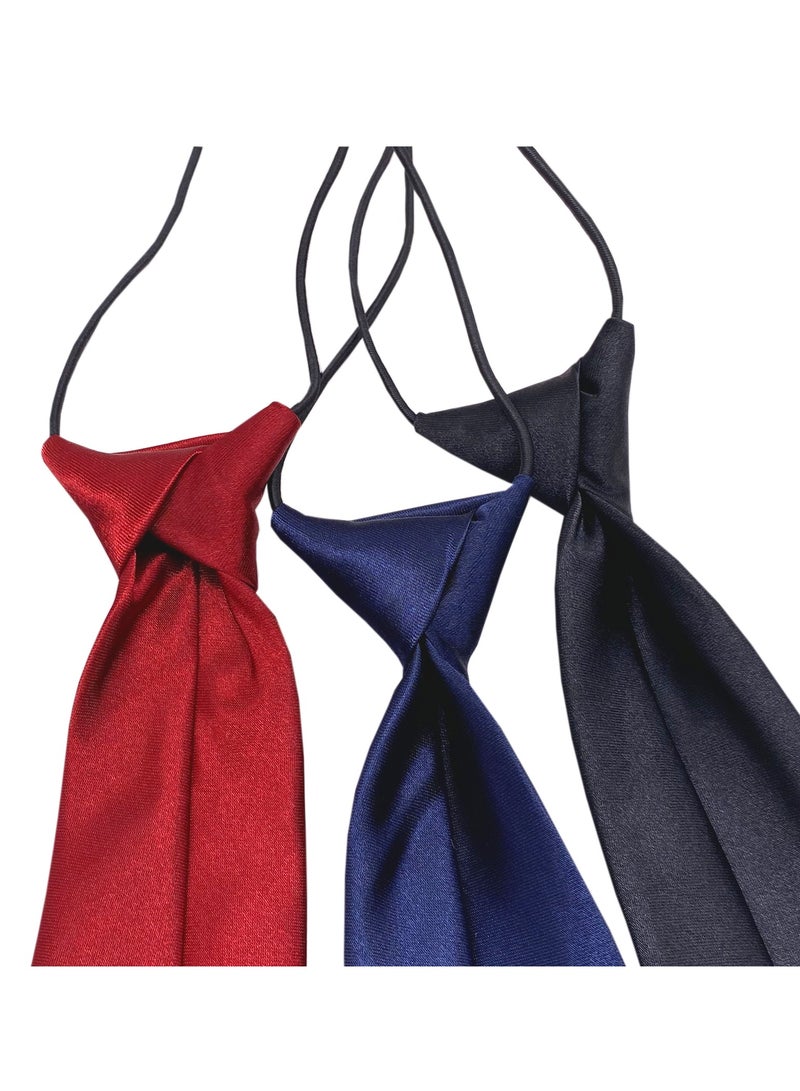Boys Pre-Tied Neckties Business Neck Strap Tie To Girls To Attend Party Teen Match Shirt Neckwear Casual Collocation（A） - Image 2