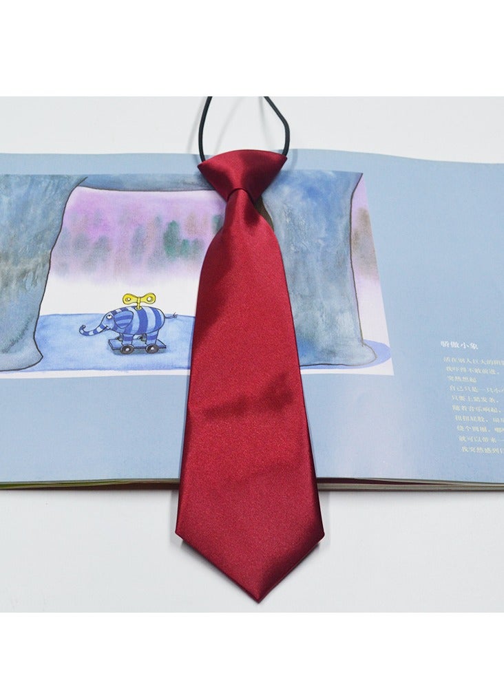 Boys Pre-Tied Neckties Business Neck Strap Tie To Girls To Attend Party Teen Match Shirt Neckwear Casual Collocation（A） - Image 3