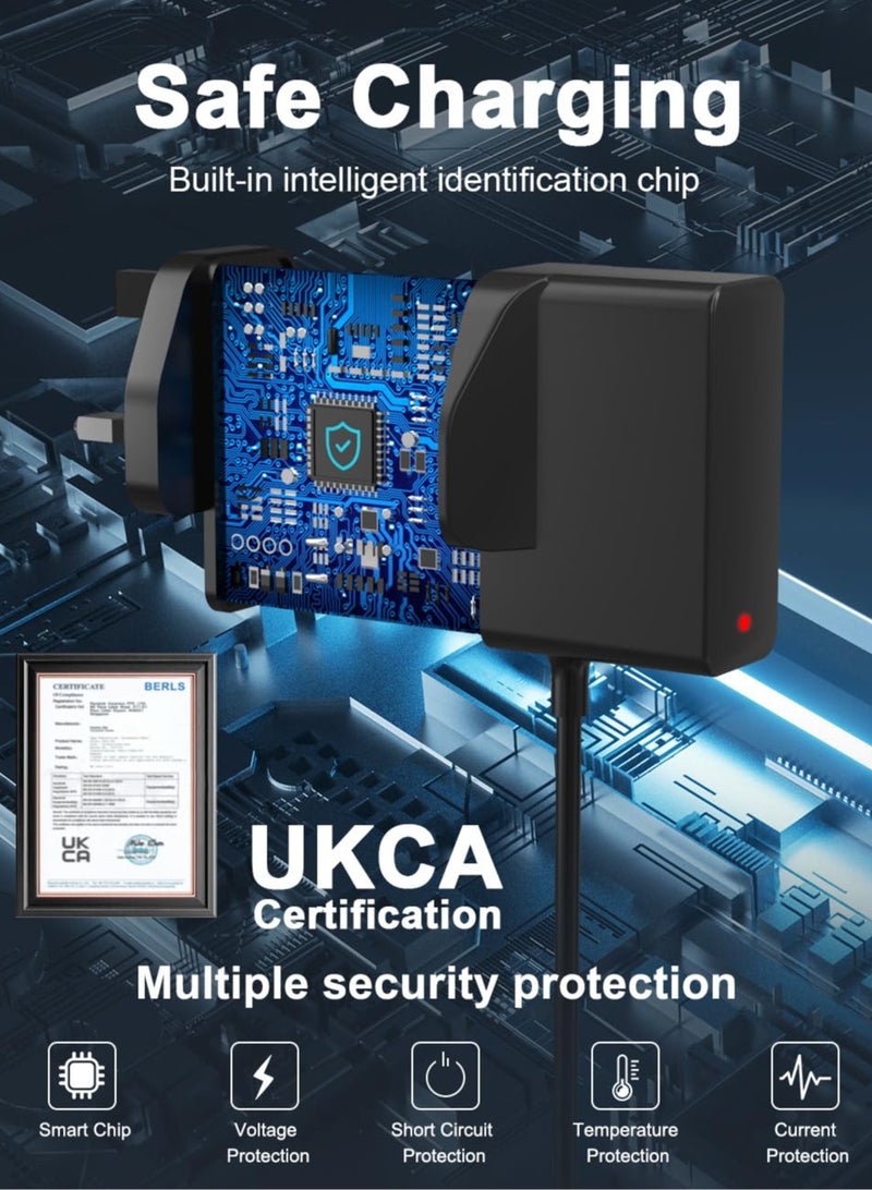 SANMUGEED 4.3V Charger Adapter UK Plug - Compatible with Philips A00390, QP2520/QP2620/MG3720/MG3730/MG3740/BT3206/BT3208 - Image 3