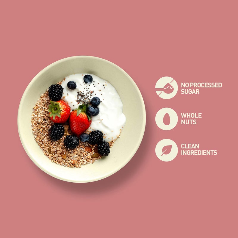 Nourish Organics Amaranth Muesli 280g each Pack of 2 | Healthy and Nutritious Breakfast Cereals with Whole Nuts | No Refined Sugar | Clean Label - Image 3