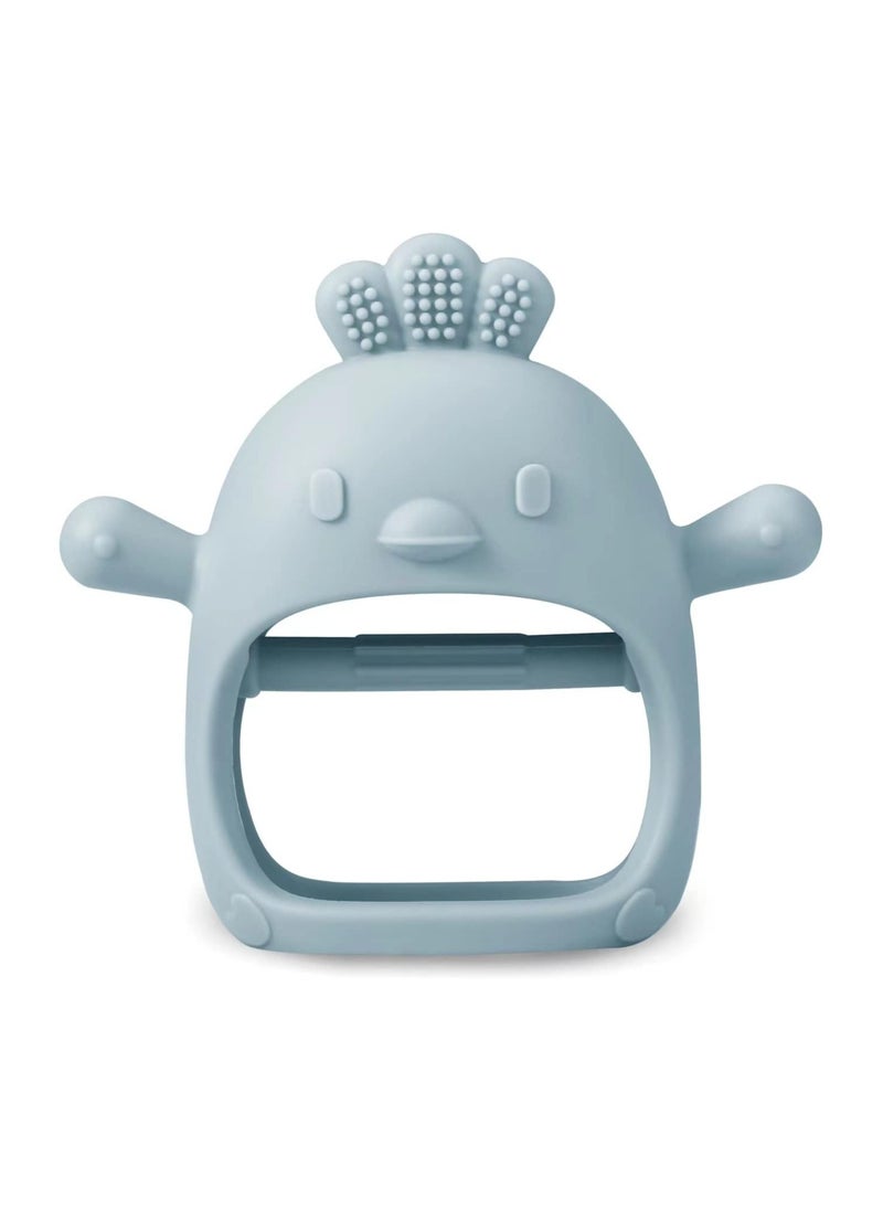 FIRST PRO - 2 Pack Silicone Baby Teething Toys| Baby Hand Teether Mitten for Sucking Needs| Baby Chew Toys Hand Pacifier for Soothing Teething Pain Relief (Pink/Blue) - Image 1