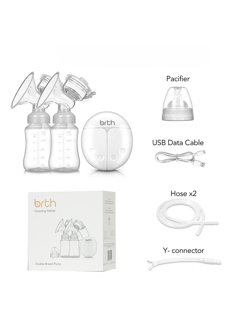 Birth - Portable, Hands-Free, Electric Breastfeeding Pump with 4 Suction Levels – Quiet, Pain-Free, USB Charging, LCD Display – BPA-Free & Easy to Clean RH228 - Image 2