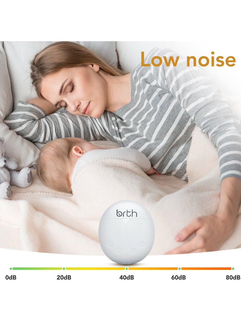 Birth - Portable, Hands-Free, Electric Breastfeeding Pump with 4 Suction Levels – Quiet, Pain-Free, USB Charging, LCD Display – BPA-Free & Easy to Clean RH228 - Image 4