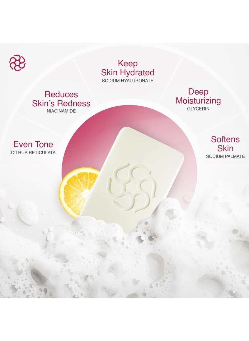 6SKINS - Deep Cleansing Foaming Soap Bar with Niacinamide, Eliminate Dead Skin Cells with Gentle Exfoliation | Brightening Soap For All Skin Types with Premium Natural Extracts & Oils - Image 1