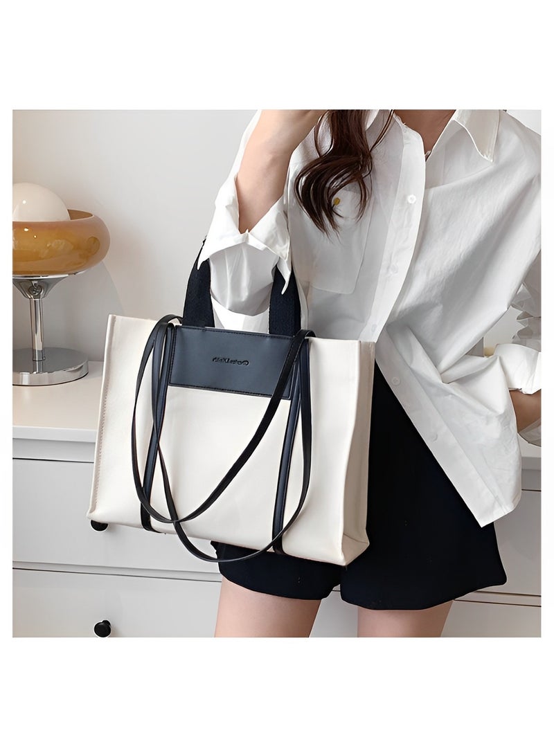 REOCLE Women's Purses Tote Bag Top Handle Satchel Handbag Shoulder Crossbody Bags with Large Capacity Canvas Bag for Commuting & Daily & Travel  - Image 4