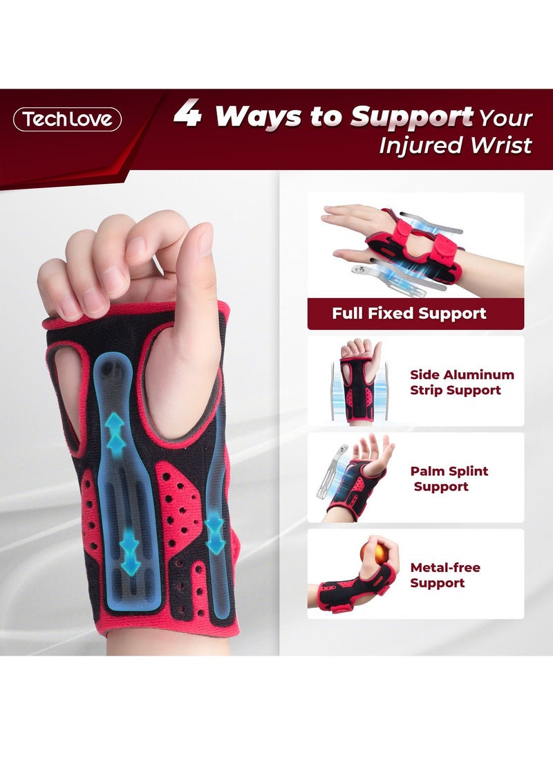 Generic - Sprain splint compression wrist sheath wrist joint breathable fixator brace protector - Image 1