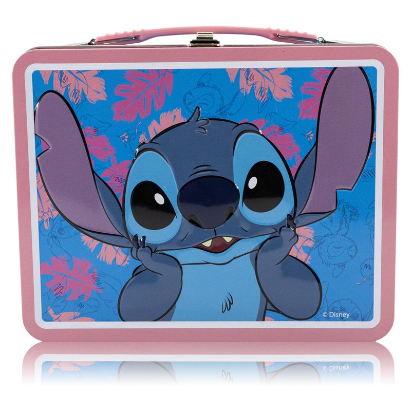 Disney Stitch Lunch Box for Kids Stitch Tin Lunchbag for Boys Girls Unisex Tin Lunchbox Storage Toddler Snack Box Bookbag Accessory Ages 3