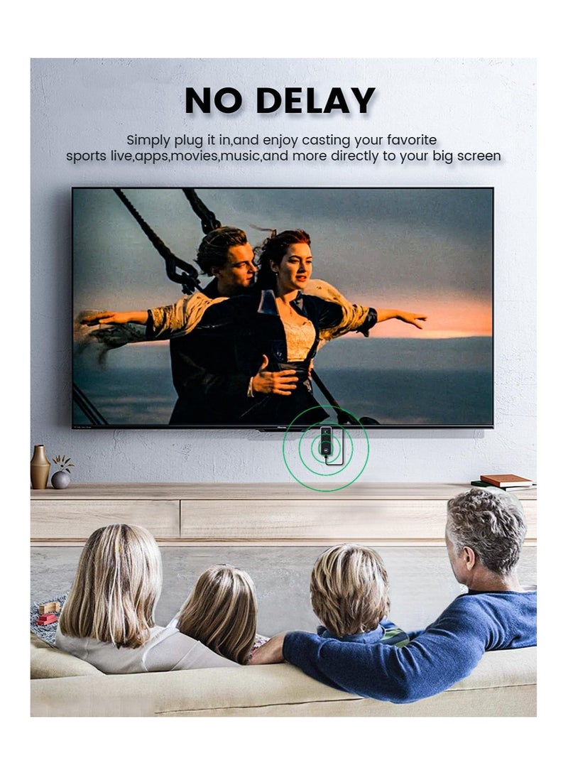 SOLARAE Wireless HDMI Transmitter and Receiver, Support Type-C 3.1(with DP Protocol) Phone/Tablet/Laptop, Plug & Play, Portable Wireless HDMI Extender Kit for Streaming Video/Audio to HDTV/Projector/Monitor - Image 4