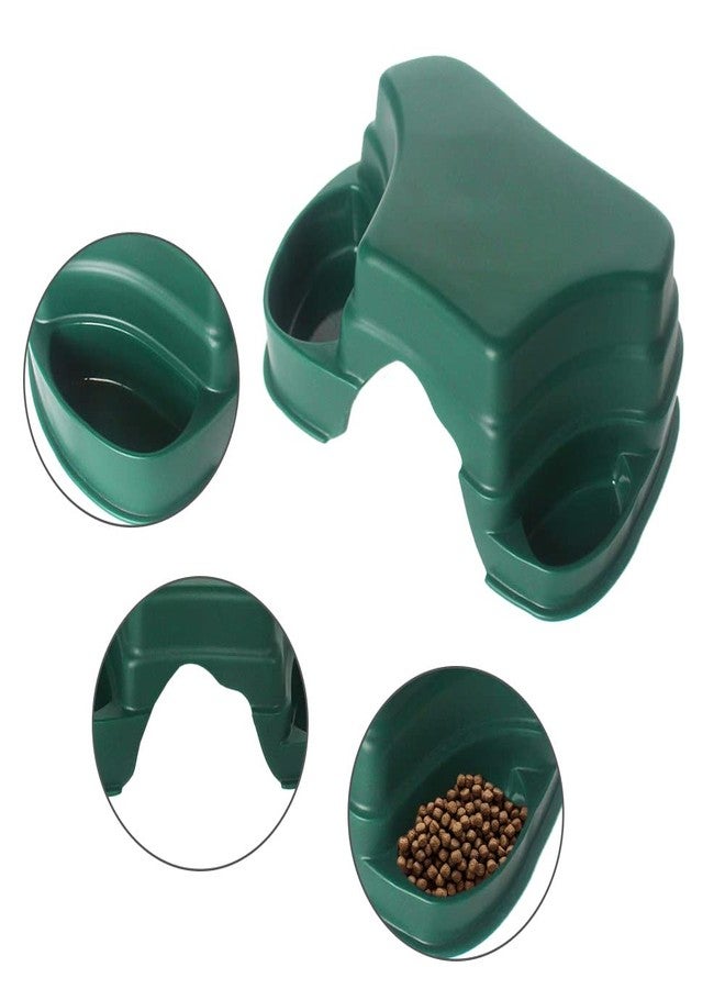 Litewoo Reptile Hide Cave Habitat with Feeder Bowl Sun Terrace for Lizards Spiders Snakes Insects Scorpion Hermit Crab Geckos（Green） - Image 3