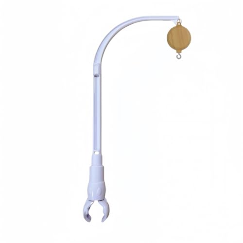Urvoo 23 inch Baby Crib Mobile Bed Bell Holder Arm Bracketwith BatteryOperated Music Box The Claw Part can be Adjusted WidthDIY Toy Decoration Plays 35 Tunes Volume Adjustable 58CM - Image 1