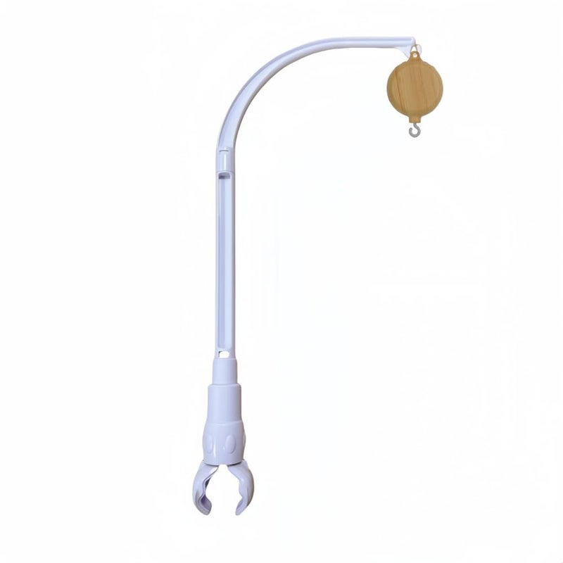 Urvoo 23 inch Baby Crib Mobile Bed Bell Holder Arm Bracketwith BatteryOperated Music Box The Claw Part can be Adjusted WidthDIY Toy Decoration Plays 35 Tunes Volume Adjustable 58CM - Image 2